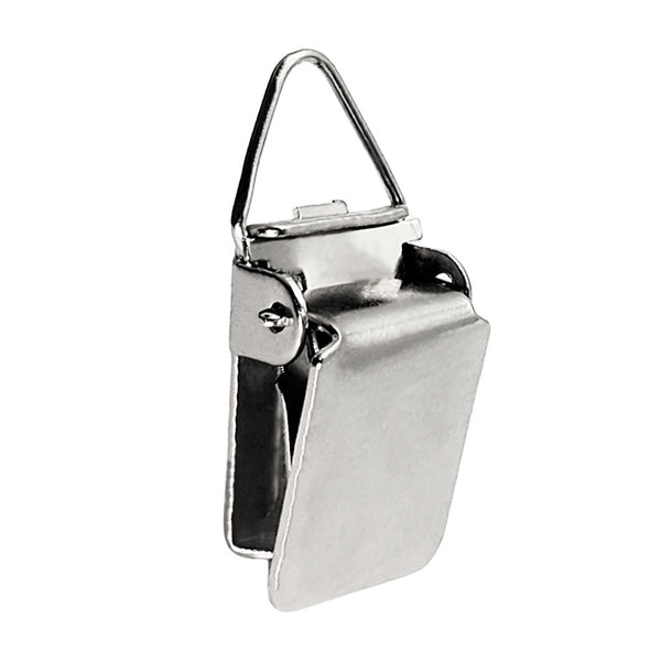Hanging Clips Pack of 10 Chrome Triangle Back Medium Power for Tapestry Small Rugs, Towel, Shawl and Paintings